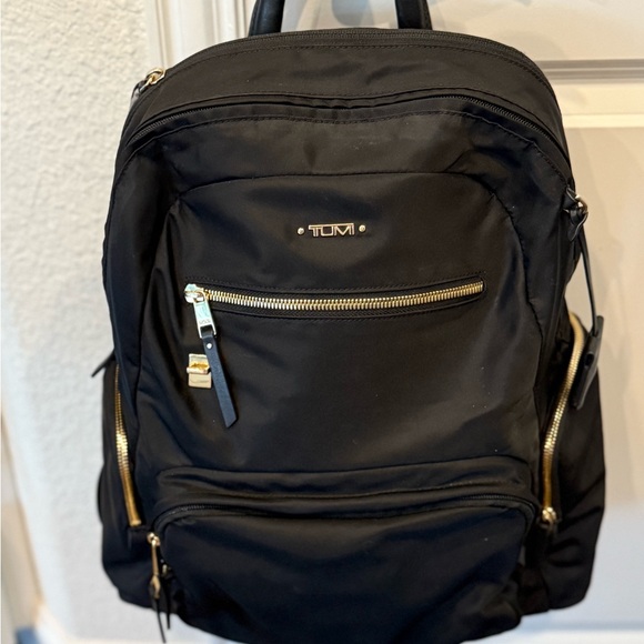 TUMI Voyageur Carson Laptop Backpack – Black, 15″ Women’s Computer Bag - Picture 1 of 10
